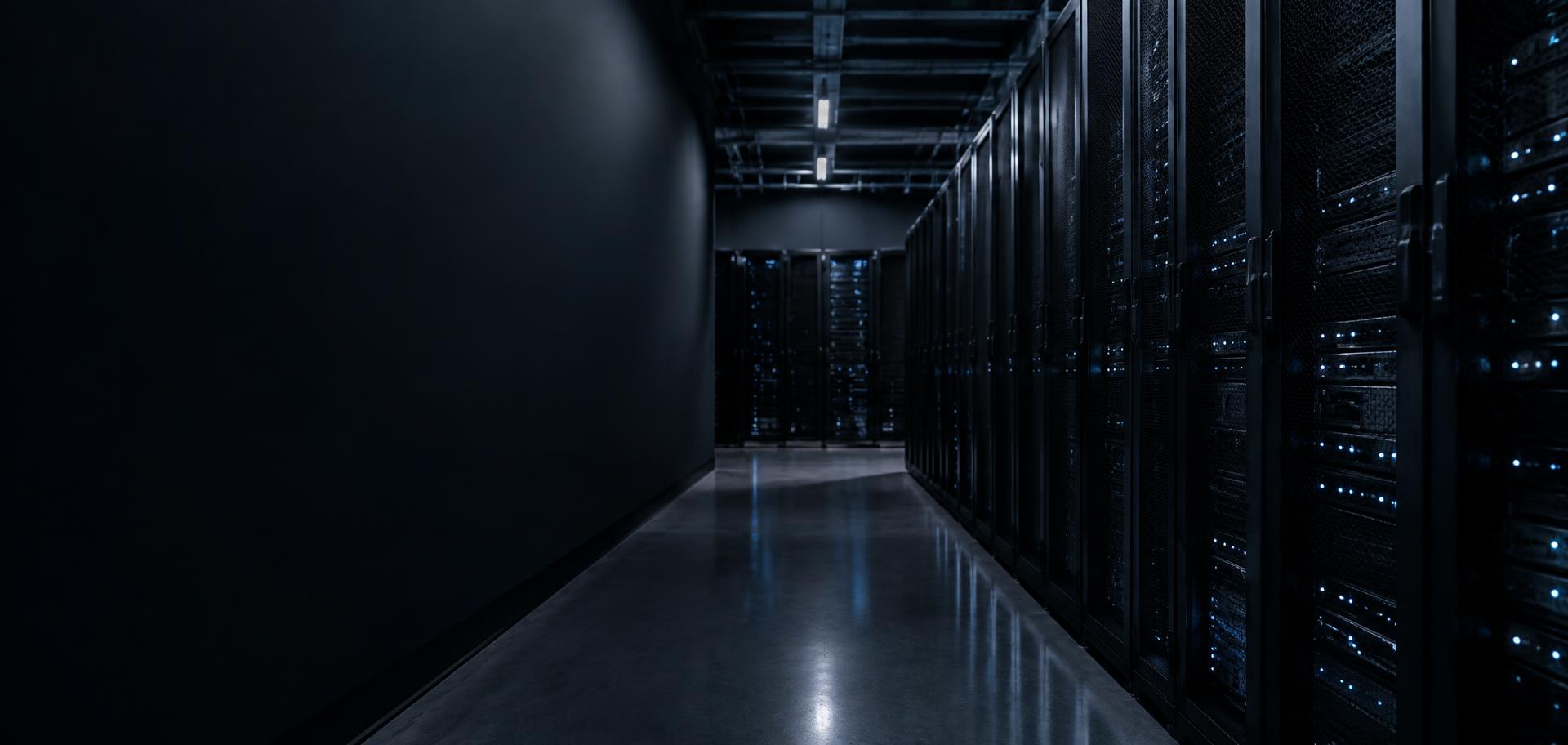 Rows of enterprise storage racks in a South African data centre